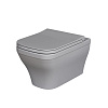 Картинка анонса товара «унитаз подвесной benefit 203t20301r (535x340x360) серый матовый безободковый с тонкой крышкой 203t20301r-202t20301s»