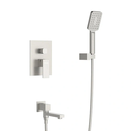 Душевая система CEZARES SLIDER-VDSET-IN встраиваемая, со шлангом, с держателем, сатин Душевая система CEZARES SLIDER-VDSET-IN встраиваемая, со шлангом, с держателем, сатин