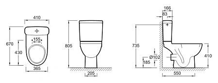 Крышка-сиденье Jacob Delafon Odeon Up E6019-00 Крышка-сиденье Jacob Delafon Odeon Up E6019-00