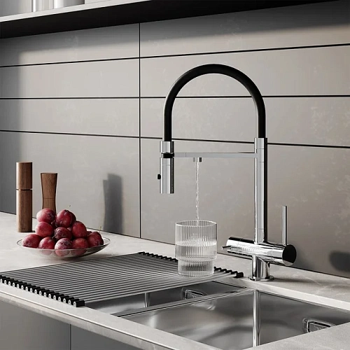 Смеситель для кухни Iddis Ace (ACESBFFi05) с фильтром и гибким изливом, хром Смеситель для кухни Iddis Ace (ACESBFFi05) с фильтром и гибким изливом, хром