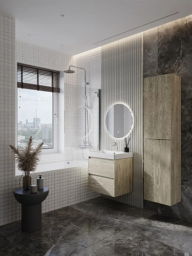 Тумба под раковину Roca Ona 600 светлый дуб 2 ящика A857613512 Тумба под раковину Roca Ona 600 светлый дуб 2 ящика A857613512