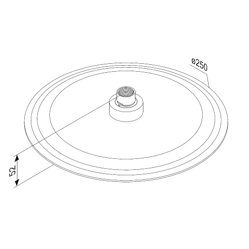 Верхний душ Damixa Scandinavian Pure 936050300 круг, черный Верхний душ Damixa Scandinavian Pure 936050300 круг, черный