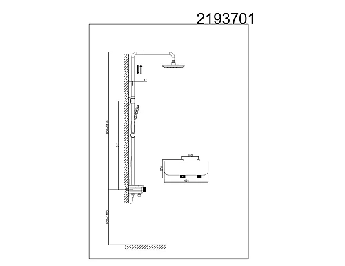 Душевая система D&K Bayern Potsdam DA2193701B17 Душевая система D&K Bayern Potsdam DA2193701B17