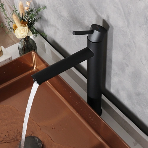 Смеситель для раковины Gid Berlin SS080-BM-D SS080BMD черный матовый Смеситель для раковины Gid Berlin SS080-BM-D SS080BMD черный матовый