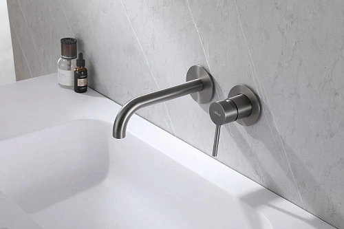 Смеситель для раковины ABBER Wasser Kreis AF8112NG скрытого монтажа, никель Смеситель для раковины ABBER Wasser Kreis AF8112NG скрытого монтажа, никель