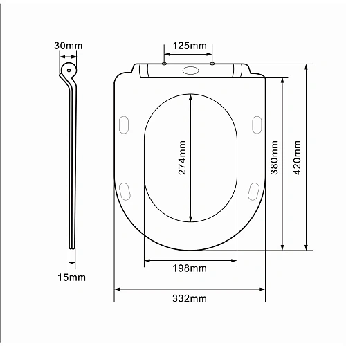 Крышка-сиденье Orange C01-003w с микролифтом Крышка-сиденье Orange C01-003w с микролифтом