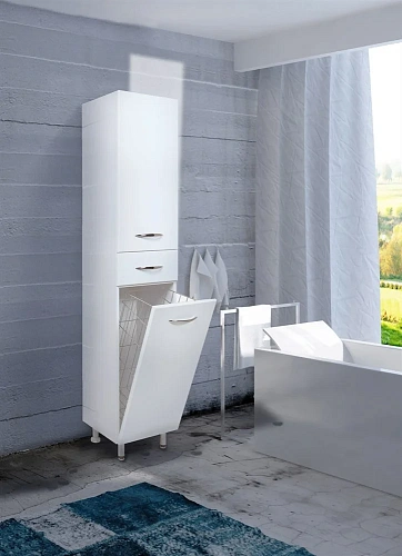 Шкаф-пенал Onika МОДЕРН 26.17 с корзиной правый 402607 Шкаф-пенал Onika МОДЕРН 26.17 с корзиной правый 402607