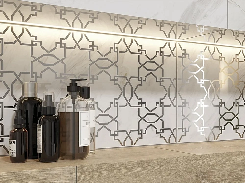 Вставка Cersanit Royal stone узор белый 29,8x59,8 16015 Вставка Cersanit Royal stone узор белый 29,8x59,8 16015