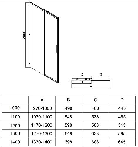 Душевая дверь Vincea Soft 2 VDS-3SO2120CLB 1200 черный, стекло прозрачное Душевая дверь Vincea Soft 2 VDS-3SO2120CLB 1200 черный, стекло прозрачное