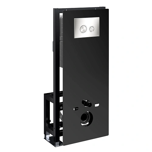 Инсталляция для унитаза WasserKRAFT Glan 66TLT.010.ME.BL.BN01 с клавишей смыва никель Инсталляция для унитаза WasserKRAFT Glan 66TLT.010.ME.BL.BN01 с клавишей смыва никель