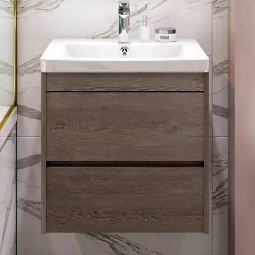 Тумба под раковину ART&MAX FAMILY Family-500-2C-SO-PS подвесная с двумя выкатными ящиками, Pino Sibe Тумба под раковину ART&MAX FAMILY Family-500-2C-SO-PS подвесная с двумя выкатными ящиками, Pino Sibe