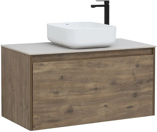 Тумба под раковину Aquanet Nova Lite 100 дуб рустикальный (1 ящик) 00249520 Тумба под раковину Aquanet Nova Lite 100 дуб рустикальный (1 ящик) 00249520