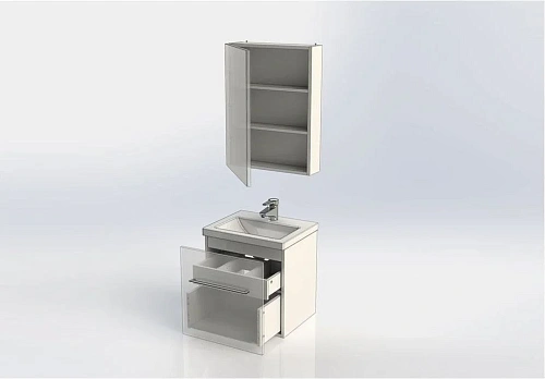 Комплект мебели Aquanet Порто 50 белый 00196675 Комплект мебели Aquanet Порто 50 белый 00196675