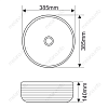 Картинка анонса товара «раковина melana mln-t4003h-b7+b4 (коричнево-бежевая) t4003h-b7+b4-806»