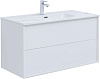 Картинка анонса товара «тумба под раковину aquanet lino 100 (flat) белый глянец 00287544»