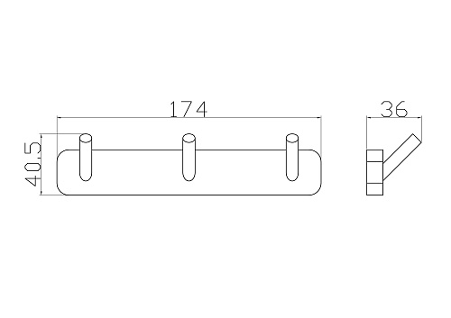 Крючок Wonzon & Woghand хром (WW-6635) Крючок Wonzon & Woghand хром (WW-6635)