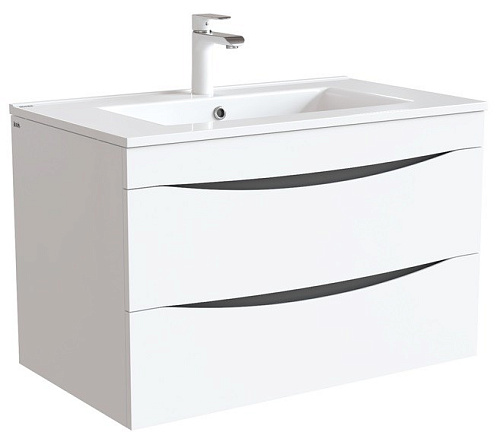 Тумба с раковиной IDDIS Cloud 80 подвесная белая (CLO80W0i95K) Тумба с раковиной IDDIS Cloud 80 подвесная белая (CLO80W0i95K)