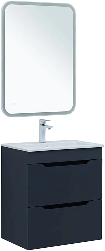 Тумба под раковину Aquanet Практика 60 маренго 2 ящика 00330458 напольная/подвесная Тумба под раковину Aquanet Практика 60 маренго 2 ящика 00330458 напольная/подвесная