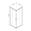 Душевой уголок Vincea Garda VSS-1G8011CLBN 1100x800, брашированный никель, стекло прозрачное Душевой уголок Vincea Garda VSS-1G8011CLBN 1100x800, брашированный никель, стекло прозрачное