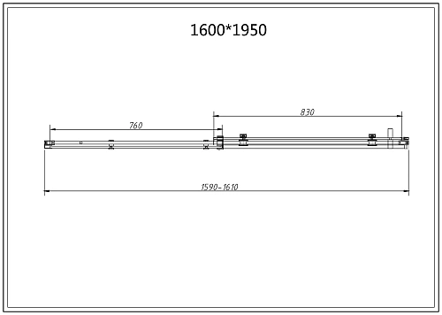 Душевая дверь Vincea Como-N VDS-4CN160CGB, 1600, черный, стекло тонированное Душевая дверь Vincea Como-N VDS-4CN160CGB, 1600, черный, стекло тонированное