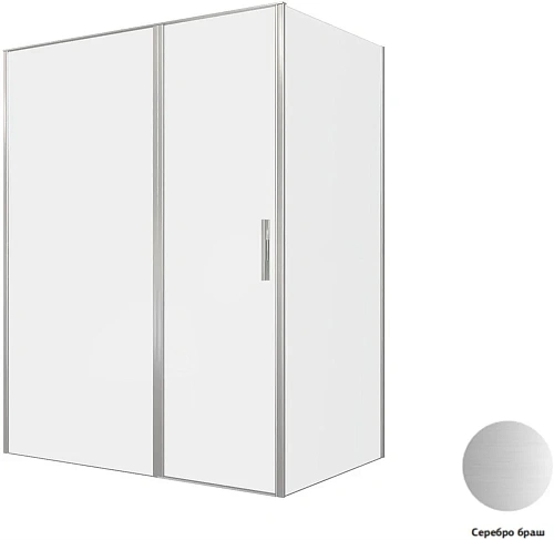 Душевой уголок Allen Brau Priority 160x100 3.31038.BA + 3.31047.BA серебро браш Душевой уголок Allen Brau Priority 160x100 3.31038.BA + 3.31047.BA серебро браш