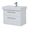 Тумба под раковину DREJA Q MAX, 80 см, подвесная, 2 ящика, белый глянец 77.0007W Тумба под раковину DREJA Q MAX, 80 см, подвесная, 2 ящика, белый глянец 77.0007W