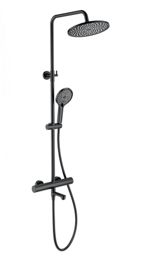 Душевая система Wonzon & Woghand с термостатом, черный матовый (WW-B3069-MB) Душевая система Wonzon & Woghand с термостатом, черный матовый (WW-B3069-MB)
