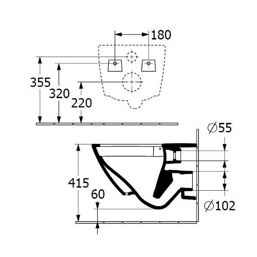 Унитаз подвесной Villeroy & Boch Subway 3.0 4670T001 (4670 T0 01) TwistFlush 4670TS01 Унитаз подвесной Villeroy & Boch Subway 3.0 4670T001 (4670 T0 01) TwistFlush 4670TS01