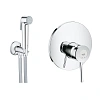 Гигиенический душ GROHE BauClassic хром (124902-B) Гигиенический душ GROHE BauClassic хром (124902-B)