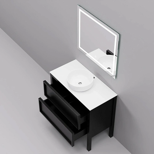 Комплект мебели ArtDecco Elisa 90 AES09F78S3M0 черный дуб Комплект мебели ArtDecco Elisa 90 AES09F78S3M0 черный дуб