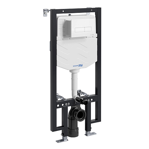 Инсталляция для унитаза WasserKRAFT Vils 56TLT.010.ME.WM03 с клавишей смыва белый Инсталляция для унитаза WasserKRAFT Vils 56TLT.010.ME.WM03 с клавишей смыва белый