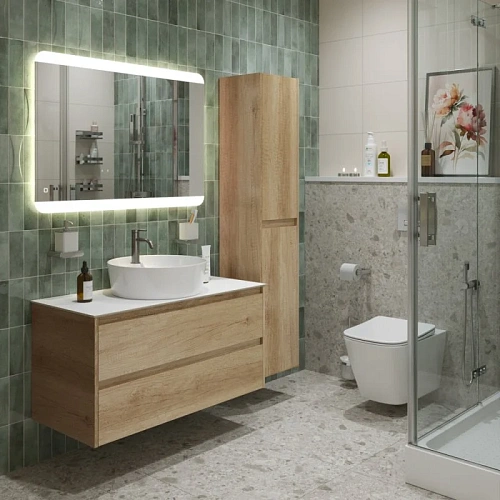 Тумба со столешницей и раковиной BelBagno KRAFT 80 kraft80rnn-kepbo-1306-set подвесная KRAFT80RNN-KEPBO-1306-SET Тумба со столешницей и раковиной BelBagno KRAFT 80 kraft80rnn-kepbo-1306-set подвесная KRAFT80RNN-KEPBO-1306-SET