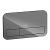 Клавиша смыва Villeroy &amp; Boch ViConnect 922400RA (9224 00 RA) стекло, серый глянцевый