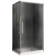 Душевой уголок ABBER Schwarzer Diamant AG02128MH 120x80 см универсальный, профиль хром, стекло матовое Душевой уголок ABBER Schwarzer Diamant AG02128MH 120x80 см универсальный, профиль хром, стекло матовое