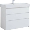Тумба под раковину Aquanet Nova Lite 100 белый глянец (3 ящика) 00302478 Тумба под раковину Aquanet Nova Lite 100 белый глянец (3 ящика) 00302478
