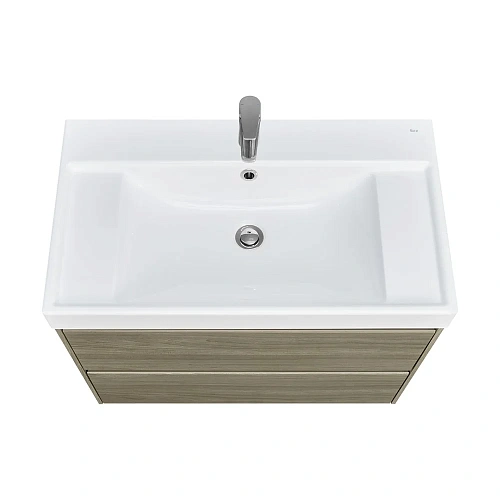 Тумба под раковину Roca Ona 800 темный вяз 2 ящика A857630511 Тумба под раковину Roca Ona 800 темный вяз 2 ящика A857630511