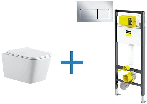 Комплект унитаза с инсталляцией Aquanet Rimless Tavr 2.0 W LX-1907 (инсталляция Viega Prevista Dry 8 Tavr 2.0 W + 792824 Комплект унитаза с инсталляцией Aquanet Rimless Tavr 2.0 W LX-1907 (инсталляция Viega Prevista Dry 8 Tavr 2.0 W + 792824