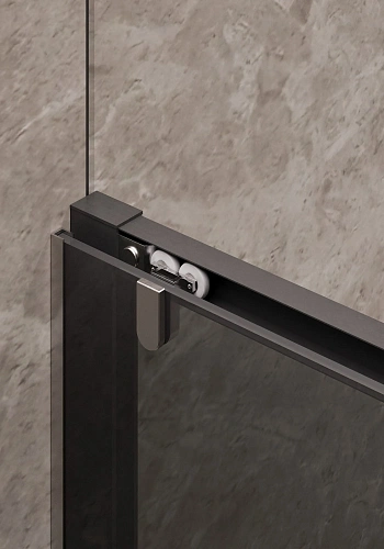 Душевая дверь Timo TD-150/03GR-6, раздвижная 1950x1500, профиль черный, стекло графит 6 мм Душевая дверь Timo TD-150/03GR-6, раздвижная 1950x1500, профиль черный, стекло графит 6 мм