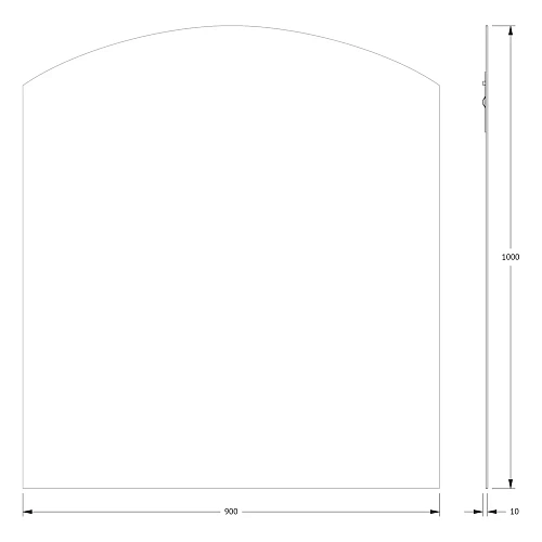 Зеркало Evoform Primary BY 0090 90х100 см со шлифованной кромкой Зеркало Evoform Primary BY 0090 90х100 см со шлифованной кромкой