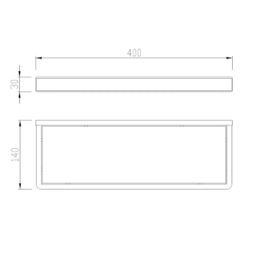 Полка стеклянная ABBER Westen AA1759SP сатин Полка стеклянная ABBER Westen AA1759SP сатин