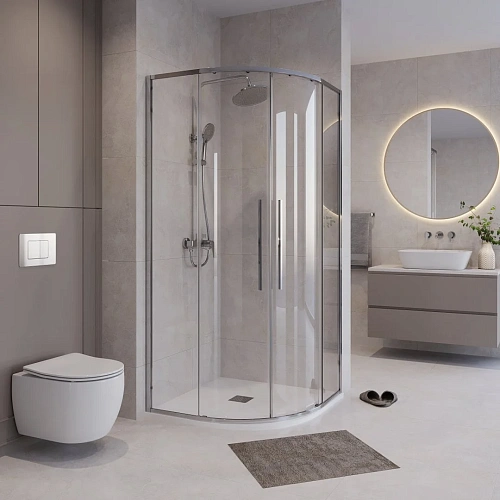 Душевой уголок Niagara Nova NG-6627-34 (100x100x195) полукруг, раздвижная, хром, стекло прозрачное Душевой уголок Niagara Nova NG-6627-34 (100x100x195) полукруг, раздвижная, хром, стекло прозрачное