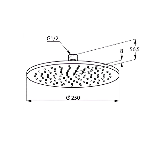 Верхний душ Kludi A QA 250 64325N1-00 брашированная бронза Верхний душ Kludi A QA 250 64325N1-00 брашированная бронза