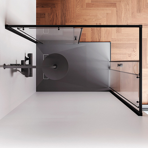 Душевой уголок AM.PM X-Joy W94G-403-120280-BT1K раздвижные двери 120x80 профиль черный матовый, стекло прозрачное Душевой уголок AM.PM X-Joy W94G-403-120280-BT1K раздвижные двери 120x80 профиль черный матовый, стекло прозрачное