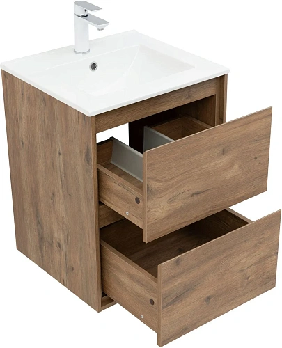 Тумба под раковину Aquanet Милан 50 дуб рустикальный 00336376 подвесная Тумба под раковину Aquanet Милан 50 дуб рустикальный 00336376 подвесная