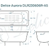 Ванна чугунная Delice Aurora 1700х750 с отверстиями под ручки и анстикользящим покрытием DLR2 DLR230606R-AS Ванна чугунная Delice Aurora 1700х750 с отверстиями под ручки и анстикользящим покрытием DLR2 DLR230606R-AS