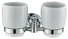 Стакан Rush Socotra ST12320 с настенным держателем, двойной
