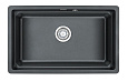 Кухонная мойка Granula KS-7303U, ШВАРЦ (чёрный металлик), кварц 730х450 Кухонная мойка Granula KS-7303U, ШВАРЦ (чёрный металлик), кварц 730х450