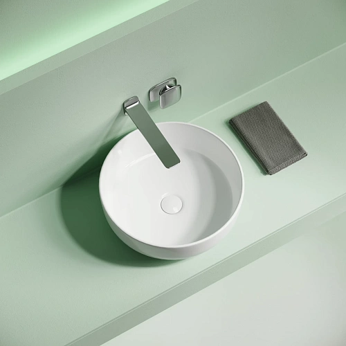 Раковина Ceramica Nova Taycan CN12003 накладная, круглая 375 мм, белая Раковина Ceramica Nova Taycan CN12003 накладная, круглая 375 мм, белая