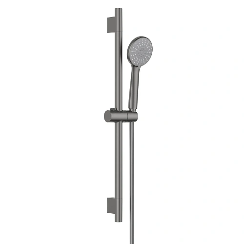 Душевой гарнитур Aquatek Бетта AQ2017BGM черный хром шлифованный Душевой гарнитур Aquatek Бетта AQ2017BGM черный хром шлифованный