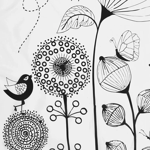 Штора для ванны WasserKRAFT Dill SC-39102 черный/белый Штора для ванны WasserKRAFT Dill SC-39102 черный/белый